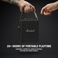 Marshall Stockwell II Wireless Portable Bluetooth Speaker 20+ Hours 20W - Black & Brass