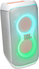 JBL Party Box Club 120 | Powerful Sound & Lightshow | Up to 12 Hours Playtime | AI Sound Boost | Multi-speaker connection by Auracast | Dual Mic & Guitar Inputs | JBLPBCLUB120SWUK, White