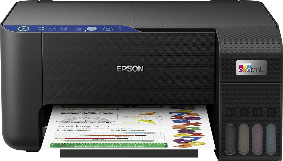 Epson Ecotank L3251 Home Ink Tank Printer, A4 Color 3-in-1 Printer with Wi-Fi Direct, 5760 x 1440 DPI Resolution, 10 Pages/min Print Speed, USB/WiFi, 100 Sheets Paper Tray Capacity, Black