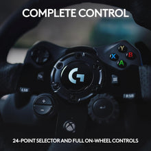 Logitech G923 Racing Wheel and Pedals for Xbox Series X|S, Xbox One and PC featuring TRUEFORCE up to 1000 Hz Force and Genuine Leather Wheel