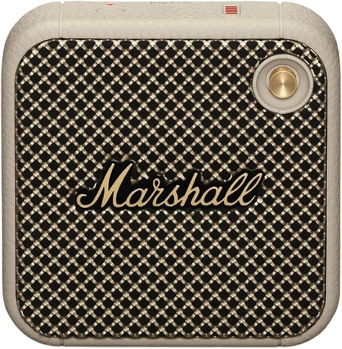 Marshall Willen Portable Bluetooth Speaker – Cream (Open Box, Damaged Box - Fully Working)