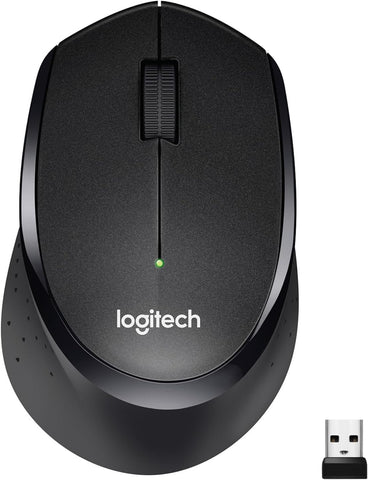 Logitech M330 Silent Plus Wireless Mouse, 2-Year Battery Life, Compatible With Pc, Mac, Laptop, Chromebook - Black