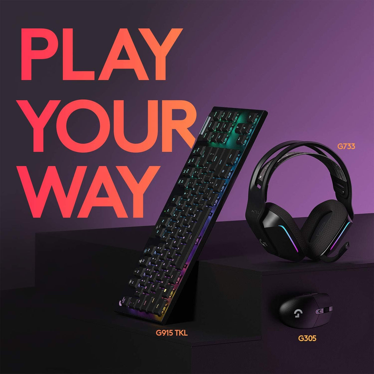 Logitech G305 Lightspeed Wireless Gaming Mouse,  250H Battery Life, On-Board Memory, Compatible With Pc / Mac - Black