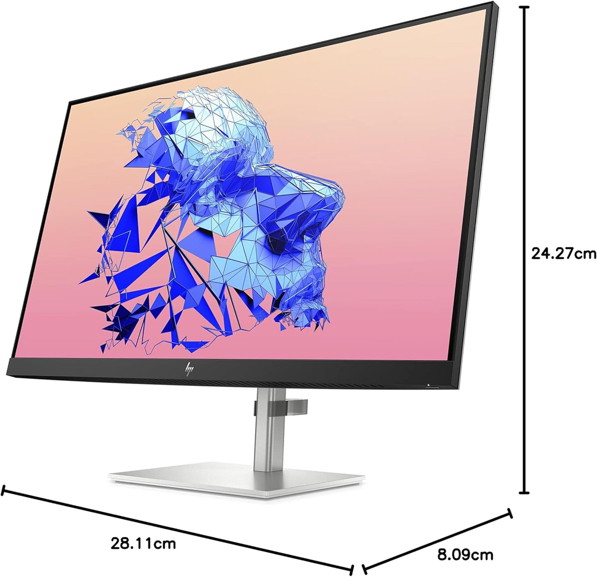 HP U32- 4K HDR 31.5-inch Monitor 4K, Color Preset, Fully Adjustable Height, 60Hz Display (Silver)