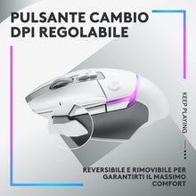 Logitech G502 X PLUS LIGHTSPEED Wireless RGB Gaming Mouse - , HERO 25K sensor, compatible PC macOS/Windows White