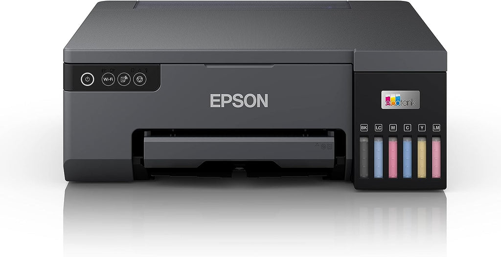 EPSON EcoTank L8050 High Volume 6 Colour A4 Photo Printer, Print 10x15cm Borderless Photos, 5.760 x 1.440 DPI Resolution, 22 ppm Print Speed, Black | C11CK37405