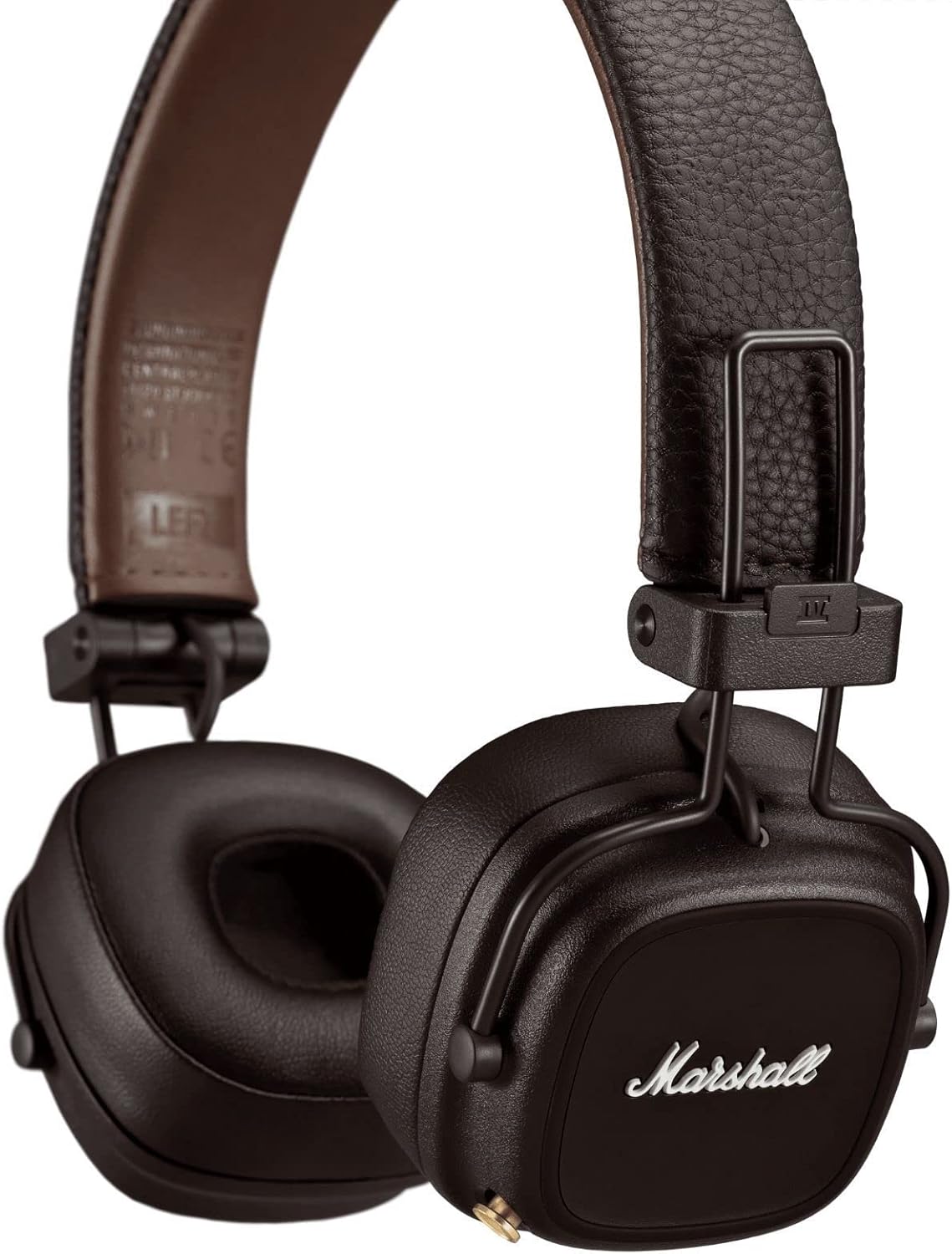 Marshall Major IV Foldable Bluetooth Headphones, With Wireless Charging, 80 Hours of Playtime, 20Hz - 20kHz Frequency Response, 40mm Speaker Diameter, Over Ear, Brown | Major IV