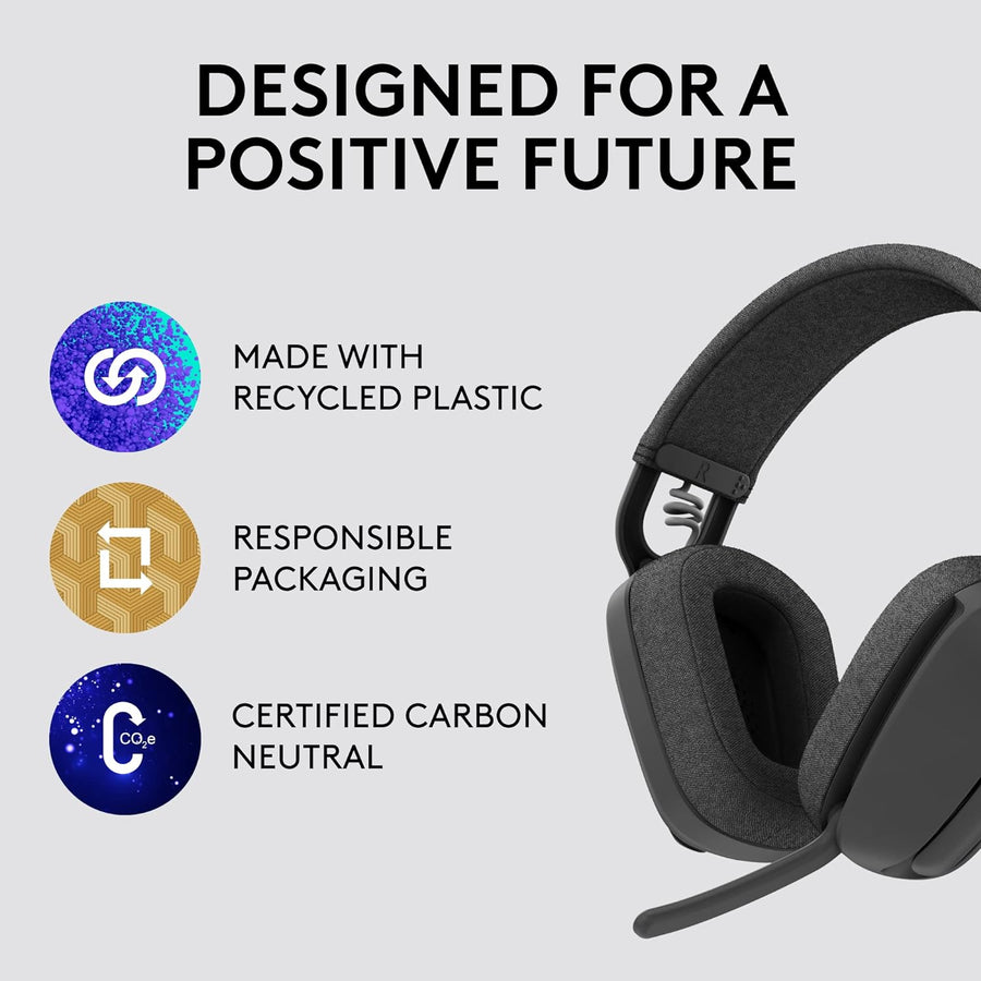 Logitech Zone Vibe 100 Lightweight Wireless Over-Ear Headphones