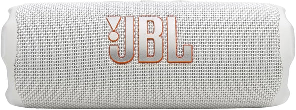 JBL Flip 7 - JBL Pro Sound with AI Sound Boost, up to 16 hours of playtime, multi-speaker connection via Auracast, and waterproof, dustproof, drop-proof design for all adventures – White.