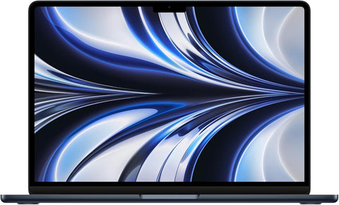 Apple MacBook Air 2022 laptop with M2 chip: 13.6-inch Liquid Retina display, 16GB RAM, 256GB SSD storage, backlit keyboard, 1080p FaceTime HD camera. Works with iPhone and iPad; Midnight