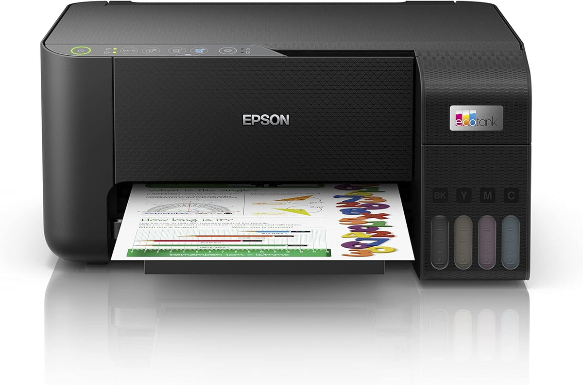 EPSON EcoTank L3250 A4 Color 3-in-1 Printer, With Wi-fi Direct, 5760 x 1440 DPI Resolution, 33ppm Print Speed, 30 Sheets Output Tray, 100 Sheets Paper Tray, Black