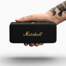 Marshall Emberton II Portable Bluetooth Speakers - Water Resistant Wireless Speakers Portable Speaker 30+ Hour of Playtime - Black and Brass