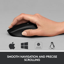 Logitech M330 Silent Plus Wireless Mouse, 2-Year Battery Life, Compatible With Pc, Mac, Laptop, Chromebook - Black