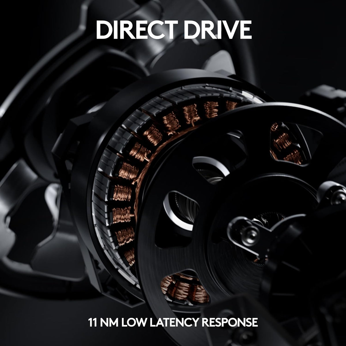 Logitech G PRO Racing Wheel for PC, Direct Drive 11 Nm Force, TRUEFORCE Force Feedback,  OLED Display, Quick Release, PRO Button Layout, Black