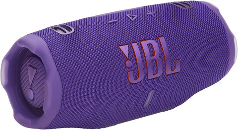 JBL Charge 6 - Portable waterproof and drop-proof Bluetooth speaker with built-in power bank, multi-speaker connection via Auracast, up to 28 hours playtime, fast charging, and powerful sound-Purple
