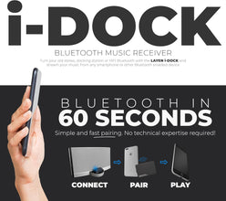 LAYEN i-DOCK - Premium 30 Pin Bluetooth Adapter | Qualcomm CSR Chipset | aptX = Superior Wireless Audio | Multi-Pair | for Bose SoundDock & Other iPod/iPhone Docks and Speakers - (Not for Cars)