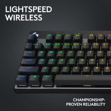 Logitech G PRO X TKL LIGHTSPEED Wireless Gaming Keyboard, Ultra-Portable Tenkeyless Design, LIGHTSYNC RGB, PBT keycaps, Tactile Switches (GX Brown), US INTL Layout - Black