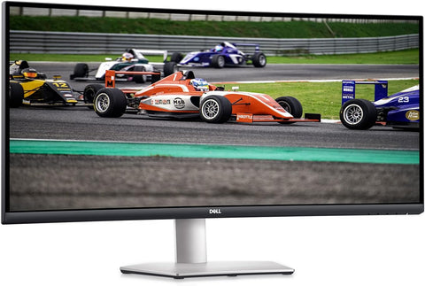 Dell S3422DW - 34-inch WQHD 21:9 Curved Monitor, 3440 x 1440 at 100Hz, 1800R, Built-in Dual 5W Speakers, 4ms Grey-to-Grey Response Time (Extreme Mode), 16.7 Million Colors, Silver