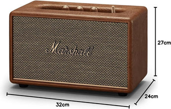 Marshall Acton III 60W Premium Home Wireless Speaker with Bluetooth 5.2 and Multiple Inputs - Enjoy signature Marshall sound | (Brown)