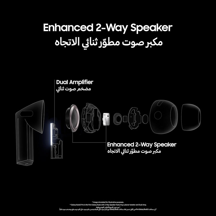 Samsung Galaxy Buds3 Pro, Silver, Wireless Bluetooth Earbuds with Adaptive