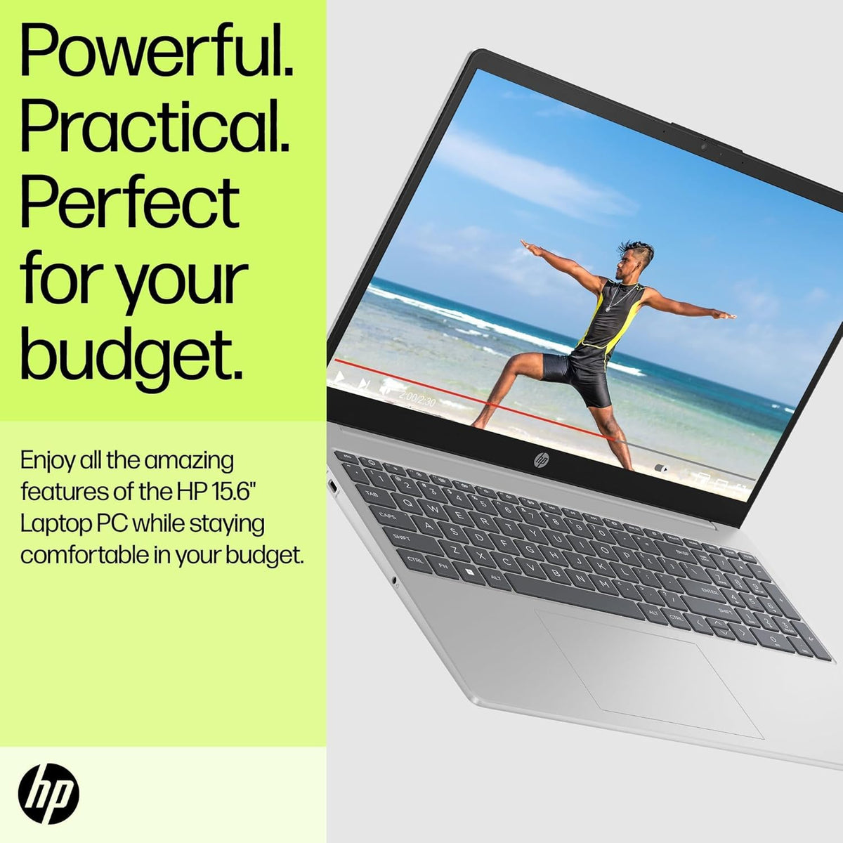 HP Laptop 15-fd0137ne, 15.6" Full HD Display, Intel® Core™ i5-1235U, 16GB RAM, 512GB SSD, Intel® Iris® Xe Graphics, Windows 11 Home, Natural silver [B21RJEA]