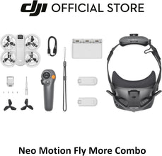 DJI Neo Motion Fly More Combo, Mini Drone with 4K UHD Camera for Adults, 135g Self Flying Drone with RC Motion 3 and 3 Batteries