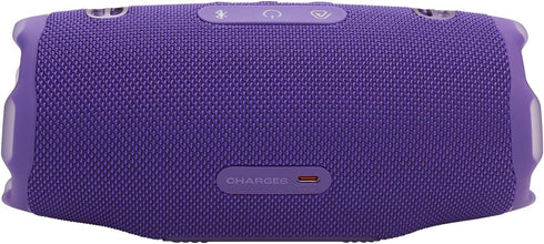 JBL Charge 6 - Portable waterproof and drop-proof Bluetooth speaker with built-in power bank, multi-speaker connection via Auracast, up to 28 hours playtime, fast charging, and powerful sound-Purple