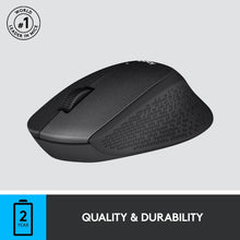 Logitech M330 Silent Plus Wireless Mouse, 2-Year Battery Life, Compatible With Pc, Mac, Laptop, Chromebook - Black