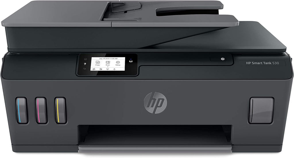 HP Smart Tank 530 Wireless All In One Printer, Print, Scan, Copy, Print up to 18000 black or 8000 color pages - Gray [4SB24A]