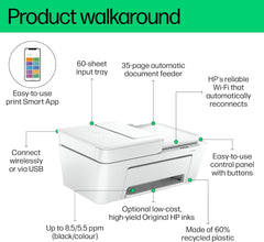 HP DeskJet Ink Advantage 4276 Wireless, Print, Scan, Copy, All-in-One Printer - [60K49C]