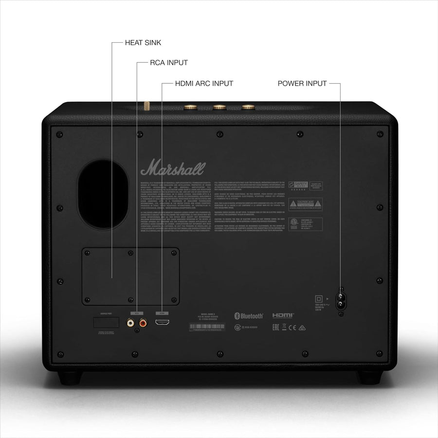 Marshall Woburn III 120W Premium Home Wireless Speaker with Bluetooth 5.2 and Multiple Inputs