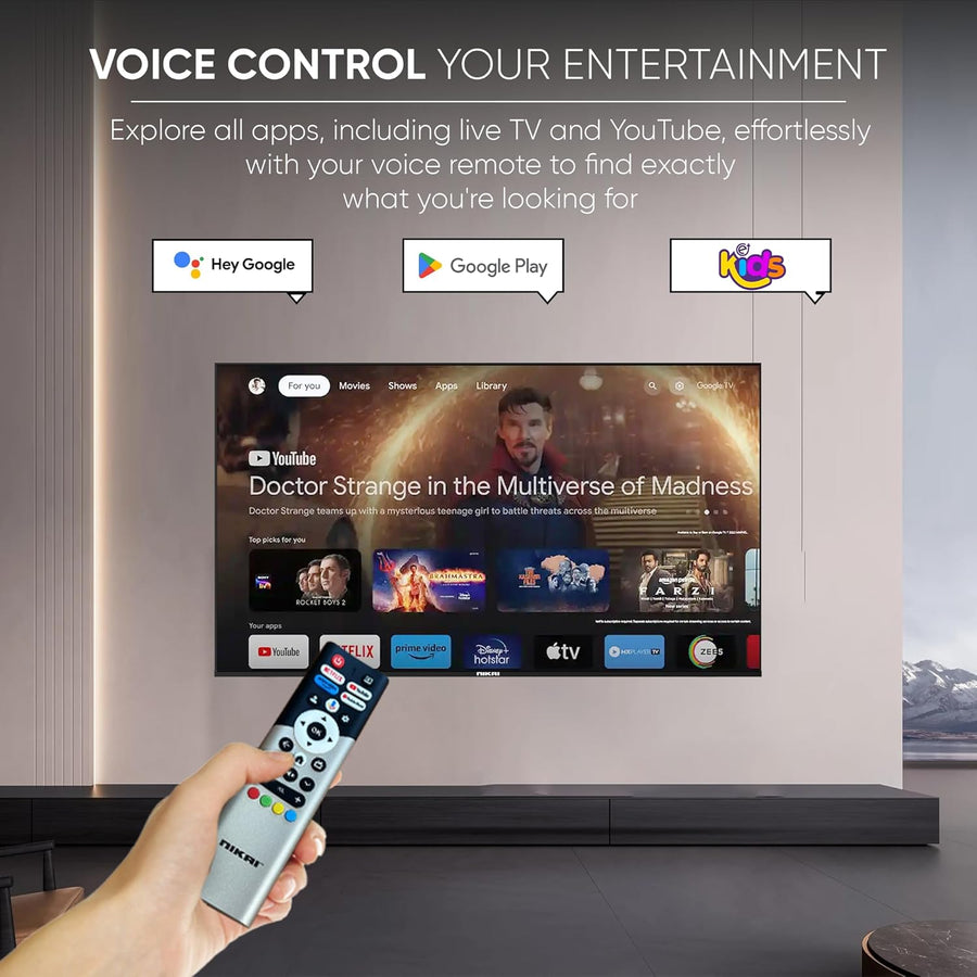 Nikai 55 Inch 4K Ultra HD Smart Google TV