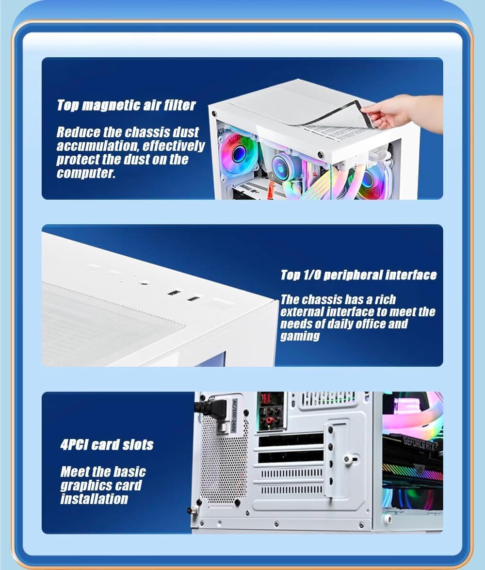 AFFORDABLE GAMING/WORKSTATION MICRO DESKTOP PC: CORE I7 Processor | GPU OPTION | 16GB RAM | 1TB NVME | Windows 11 | WIFI BT READY (CORE I7 + RTX 2060 SUPER 8GB DLSS)