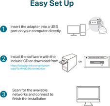 TP-LINK TL-WN823N 300 Mbps Mini Wireless N Adapter