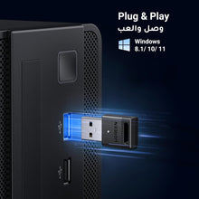 UGREEN Bluetooth 5.3 Adapter for PC, Plug and Play Dongle USB Bluetooth Receiver & Transmitter for Windows 11/10/8.1, Laptop, Keyboard, Mouse, Speaker, Headphone