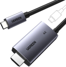 UGREEN USB C to HDMI Cable 2M with 100W PD Fast Charging Adapter 4K 60Hz Unidirectional Type C to HDMI Compatible iPhone 16/15 Series, Galaxy S24 /S23 Series, iPad Pro/Air 2024, MacBook Pro/Air