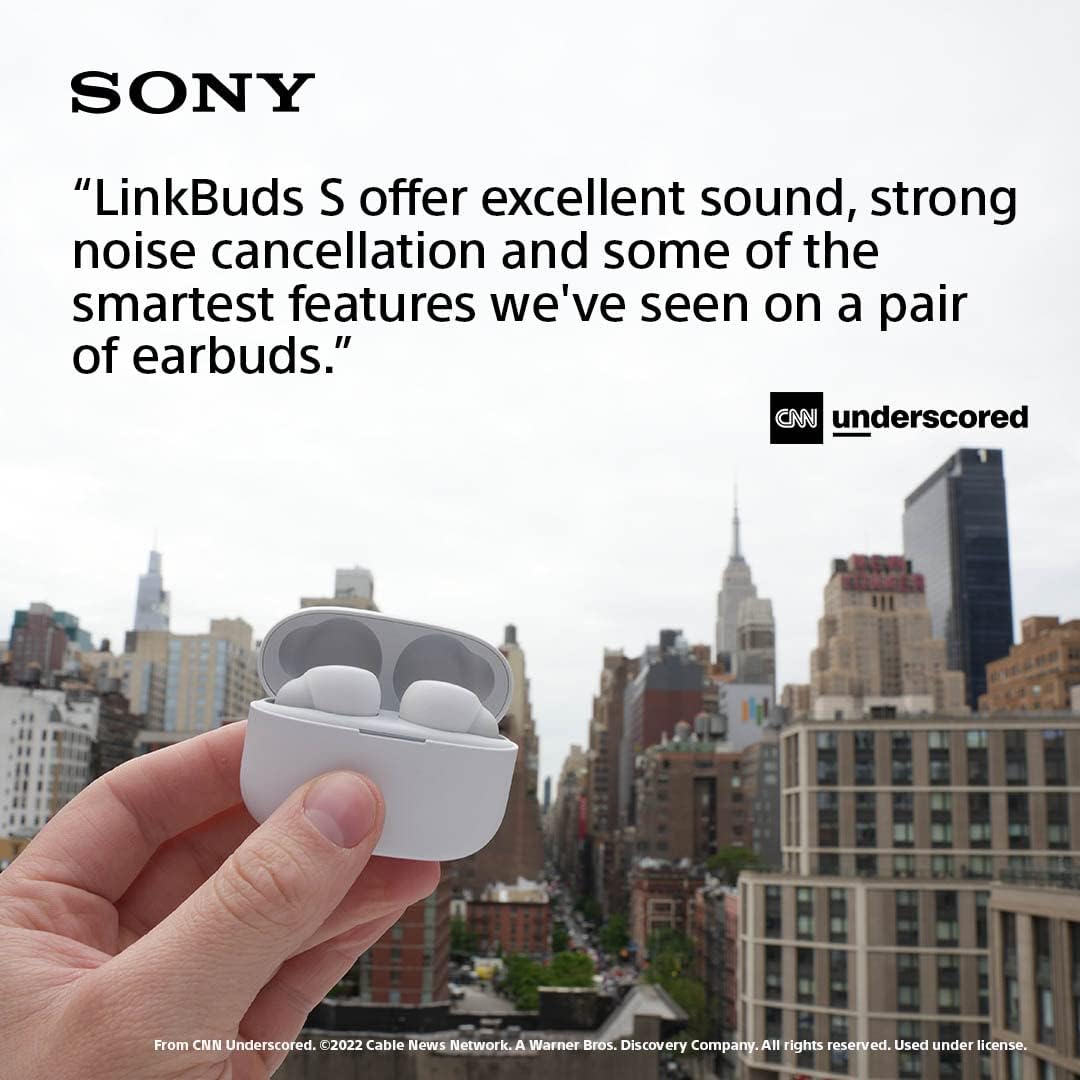 Sony LinkBuds S Truly Wireless Noise Canceling Earbud Headphones with Alexa Built-in, Black