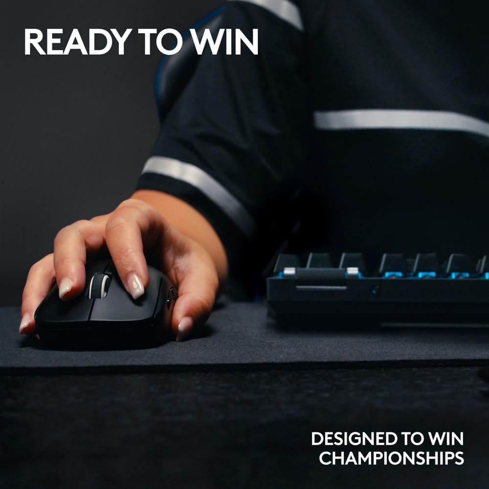 Logitech G PRO X TKL LIGHTSPEED Wireless Gaming Keyboard, Ultra-Portable Tenkeyless Design, LIGHTSYNC RGB, PBT keycaps, Tactile Switches (GX Brown), US INTL Layout - Black