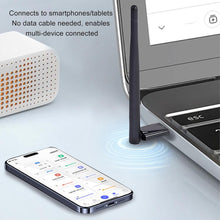 Bewinner USB Bluetooth 5.4 Adapter for PC, 160m Long Range USB Bluetooth Dongle, Wireless Transfer with Rotatable Antenna for Mouse Keyboard Headphones Speakers, Desktop, Laptop