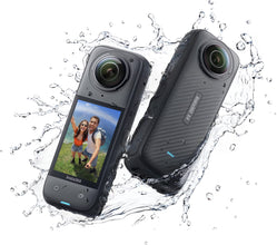 insta360 X4 Adventure Bundle- 8K Waterproof 360 Action Camera, 4K Wide-Angle Video, Removable Lens Guards, 135 Min Battery Life, AI Editing, Stabilization, for Sports, TREVAL