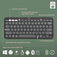 Logitech Pebble 2 Combo, Wireless Keyboard and Mouse, Quiet and Portable, Customisable, Logi Bolt, Bluetooth, Easy-Switch for Windows, macOS, iPadOS, Chrome, ARA Layout - Graphite