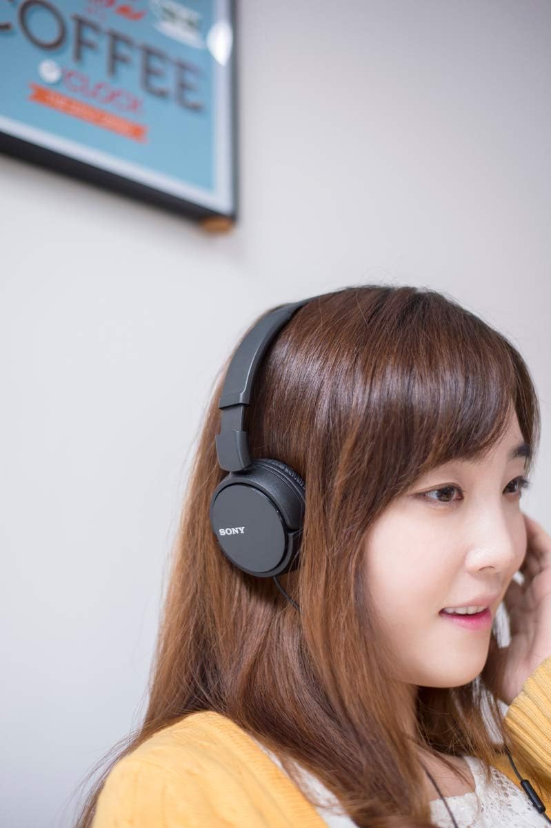 Sony MDR ZX110AP Wired On Ear Headphones with tangle free cable