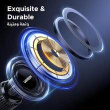 UGREEN Car Phone Holder MagSafe Car Mount, [360° Rotation Super Stable], Magnetic One-hand Operation, No Blocking Air Vent Silicone Clip Accessories, Fit for iPhone 16/15/14/13, Samsung S25/24/23