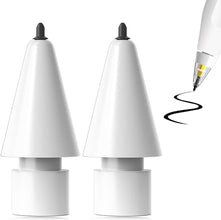 2-Pack Replacement Tips for Apple Pencil – Anti-Scratch Upgraded Nibs for Precise & Pen-Like Control – Soft Rubber Stylus Tips for Drawing, Writing, and Note Taking on iPad