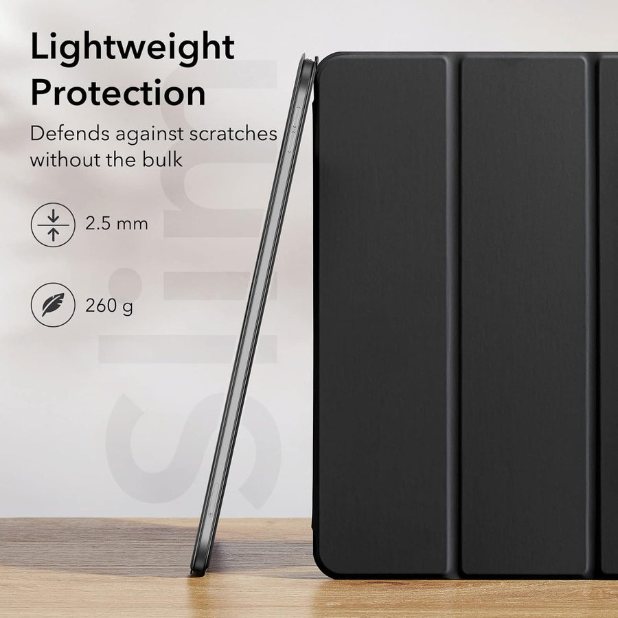 ESR for iPad (A16) 11th/10th Generation Case(2025/2022,10.9 Inch), Convenient Magnetic Attachment, Two-Way Trifold Stand, Lightweight Protection, Auto Sleep/Wake, Rebound Series, Black