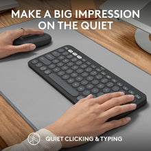 Logitech Pebble 2 Combo, Wireless Keyboard and Mouse, Quiet and Portable, Customisable, Logi Bolt, Bluetooth, Easy-Switch for Windows, macOS, iPadOS, Chrome, ARA Layout - Graphite