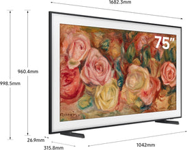 Samsung 75 Inch The Frame TV, LS03D, 4K, QLED, Modern Frame Design, Matte Display, Art Mode, Tizen Smart TV, QA75LS03DAUXZN (2024 - UAE Version)