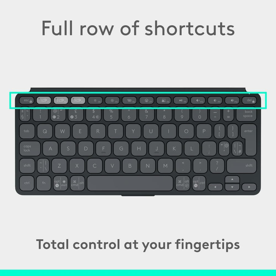 Logitech Keys-To-Go 2 Portable Bluetooth Keyboard for Tablet With Built-in Cover