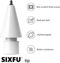 2-Pack Replacement Tips for Apple Pencil – Anti-Scratch Upgraded Nibs for Precise & Pen-Like Control – Soft Rubber Stylus Tips for Drawing, Writing, and Note Taking on iPad