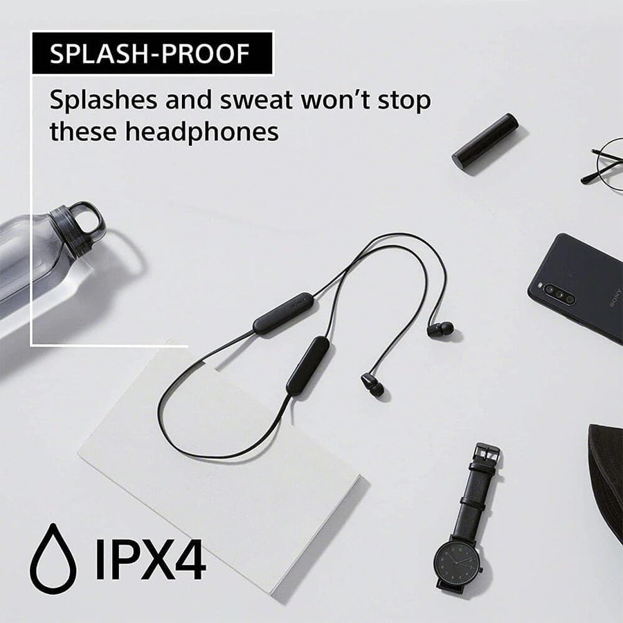 Sony WI-C100 Wireless in-Ear Bluetooth Headphones with Built-in Microphone